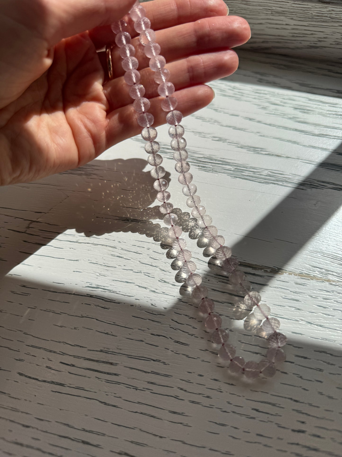 Gustavia Rose Quartz Necklace